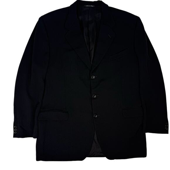 Canali Proposta Italian Wool Blazer Men’s 46R Black Made in Italy - Picture 2 of 8